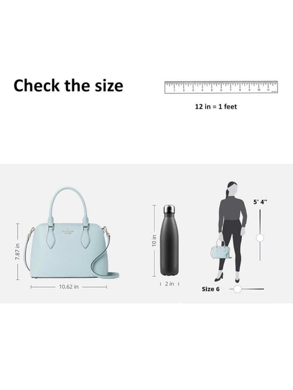 Kate Spade New York | Darcy Small Satchel in Cloud Mist - Picture 2 of 4